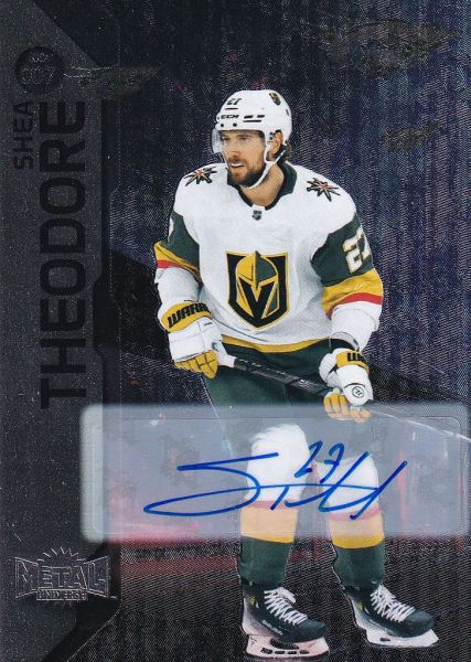 AUTO karta SHEA THEODORE 23-24 Metal Universe Silver Autograph číslo 007